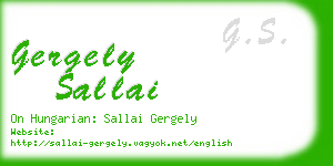 gergely sallai business card